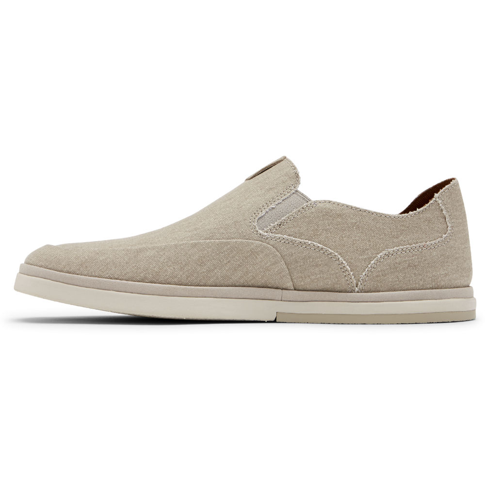 Rockport Singapore Mens Slip-On - Austyn Beige - AJ4795810